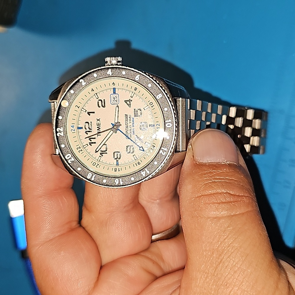 Timex expedition world time gmt quartz watch